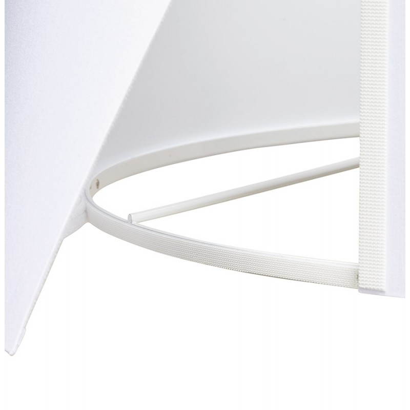 Lampe sur pied de style scandinave TRANI en tissu (blanc, naturel) - image 23173