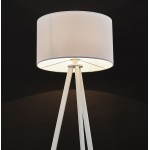 Scandinavian style TRANI (white) fabric floor lamp