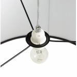 LAZIO ausgesetzt Stoff Lampe (schwarz)