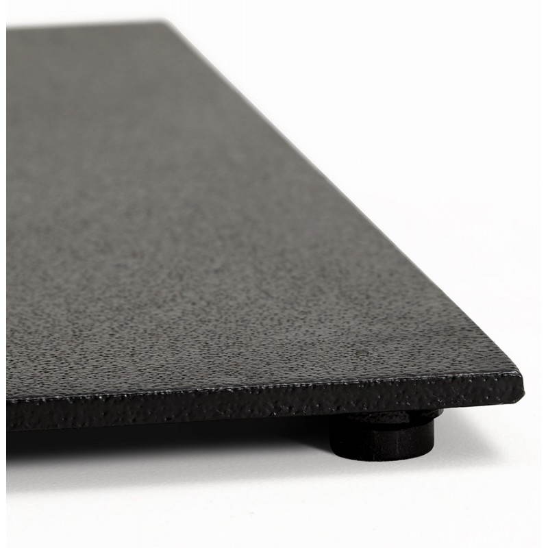 Double pied de table RAMBOU en métal peint (50cmX100cmX73cm) (noir) - image 23614
