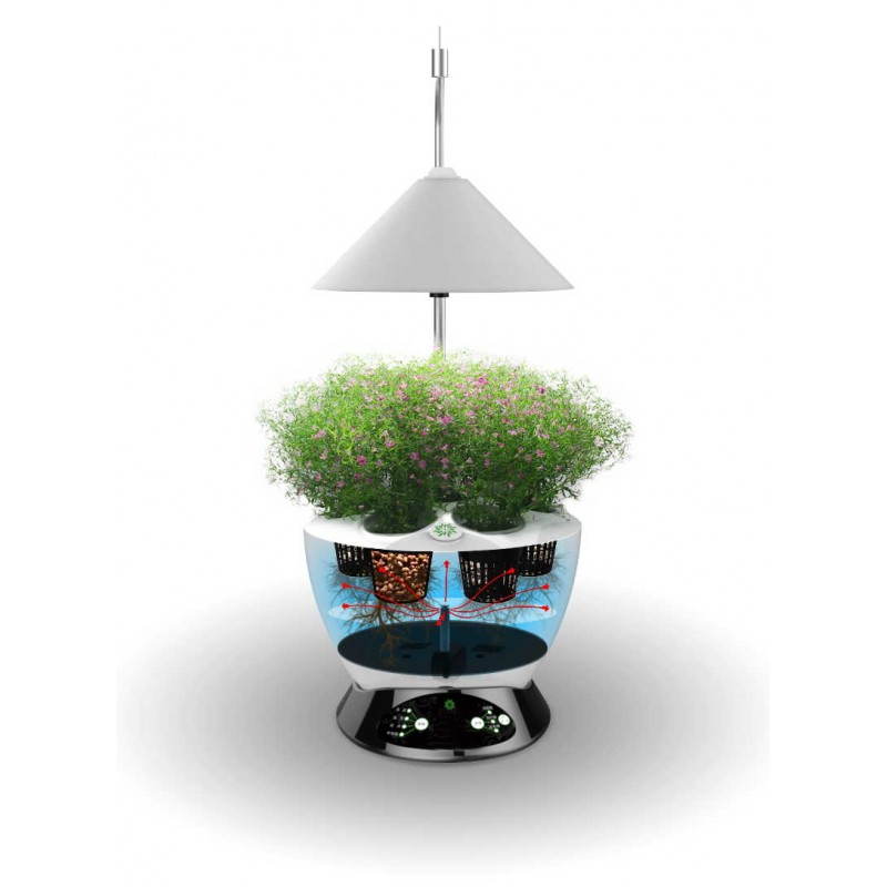 Gardener of hydroponics for indoor culture automatic CONE (large, white) - image 23767