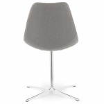 Zeitgenössisches Design-Stuhl OFEN aus Stoff (grau)