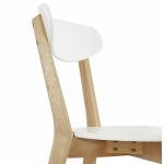 Chaise design style scandinave SCANDI en bois (blanc)