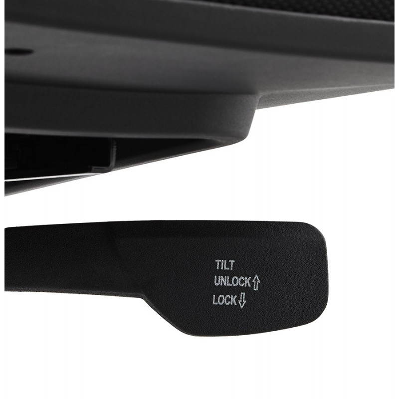 Fauteuil de bureau ergonomique LEO en tissu (noir ) - image 25994