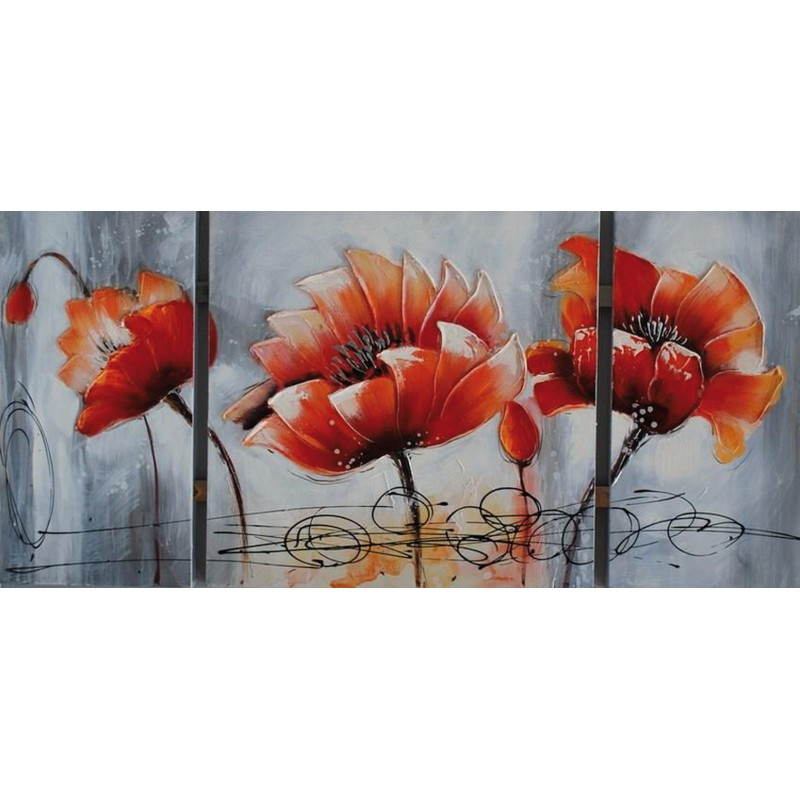 Cuadro pintura floral LOTUS  - image 26480