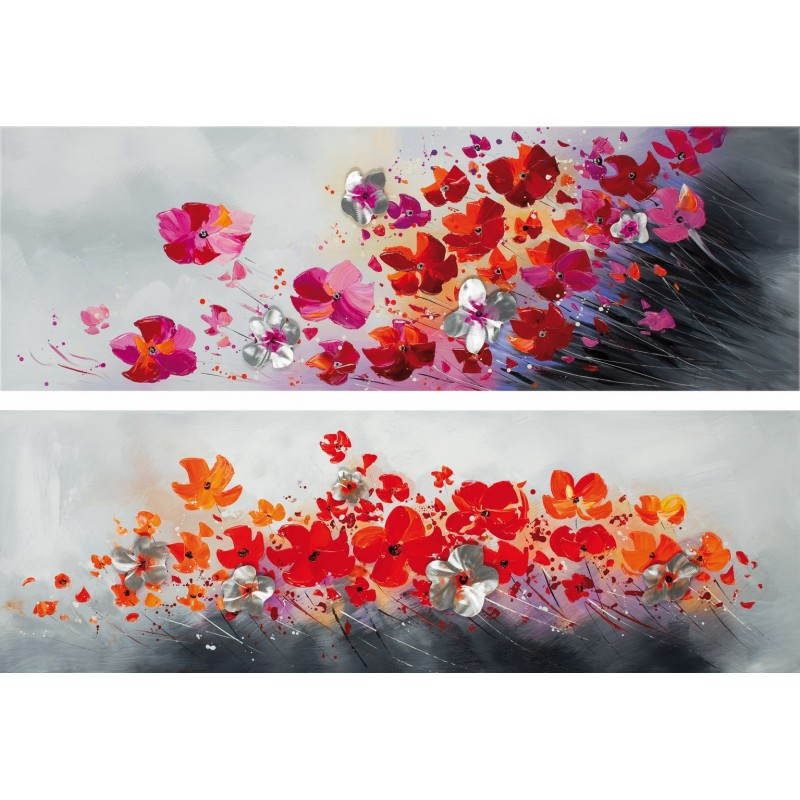 2 Tische Flora Rosenmalerei 