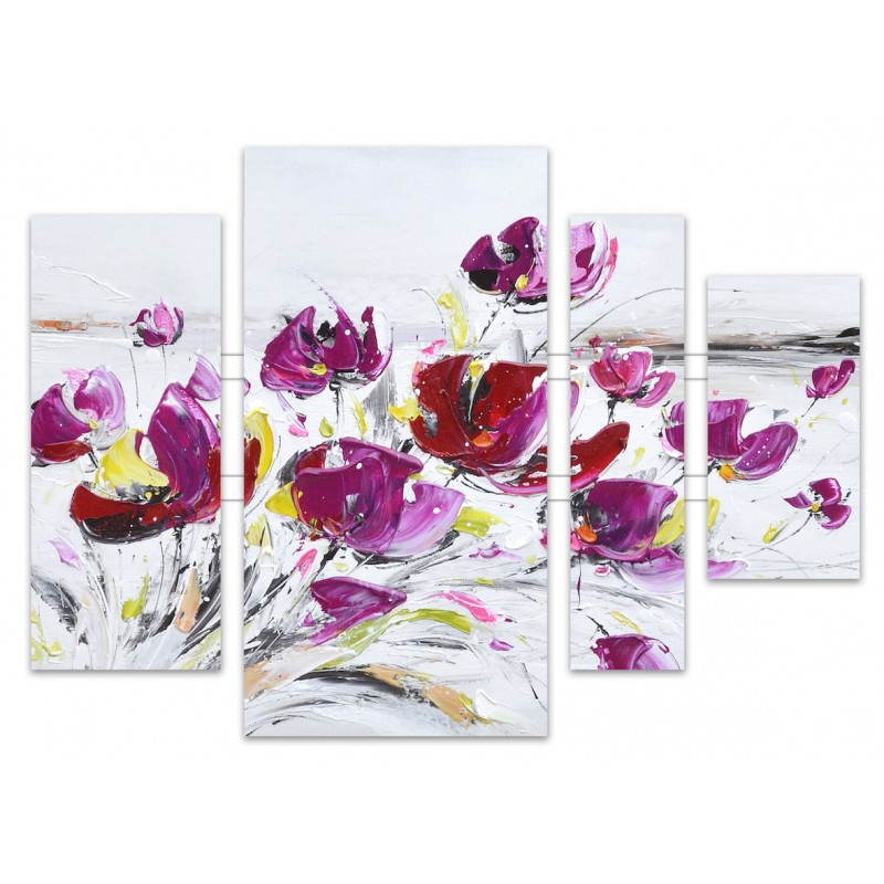 Gemälde Malerei Blumen violett 