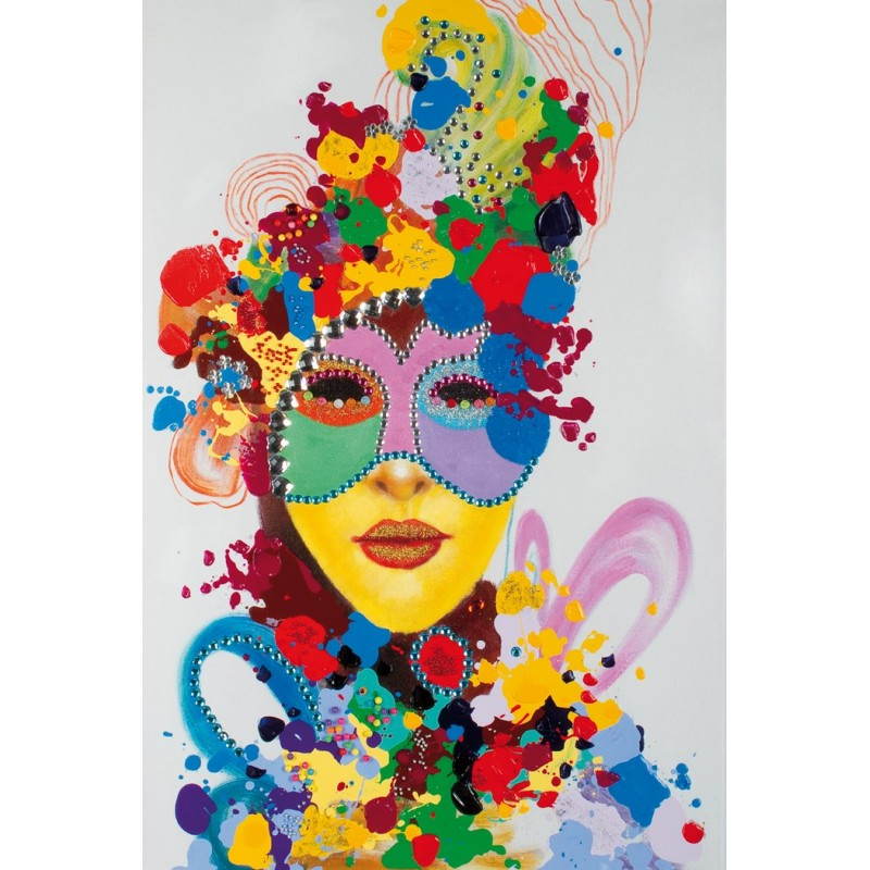 Cuadro pintura figurativa carnaval contemporáneo - image 26496