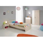 Diseño de cama 90 X 190 cm junior niña niño ALEX (beige ceniza)