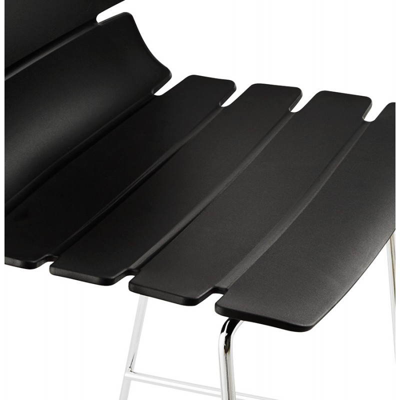 Polipropileno BRIO de media altura taburete diseño (negro) - image 27599