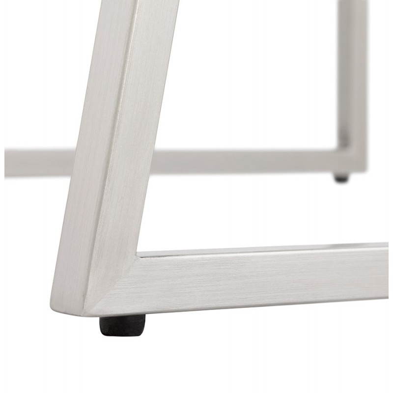 Chaise design capitonnée et rembourrée BOUTON (blanc) - image 27867
