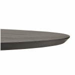 Rotondo design Intrattenimenti STRIPE in legno e metallo verniciato (Ø 120 cm) tavolo (nero)
