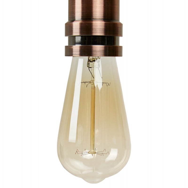 Douille pour lampe à suspension vintage industrielle EROS en métal (cuivre) - image 28230