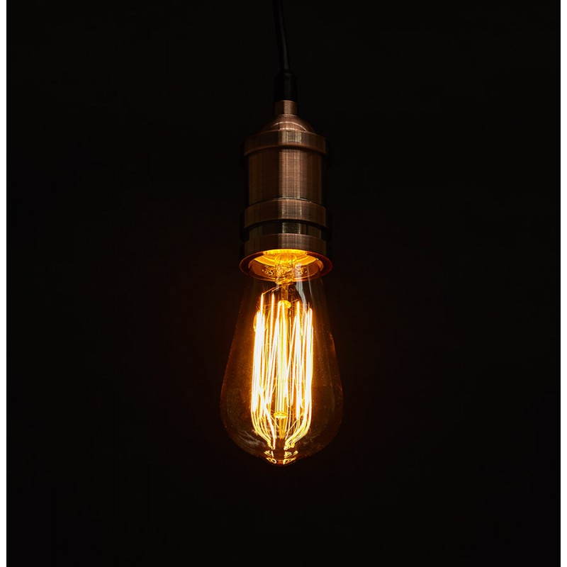 Zócalo para lámpara colgante vintage industrial del metal EROS (cobre) - image 28238