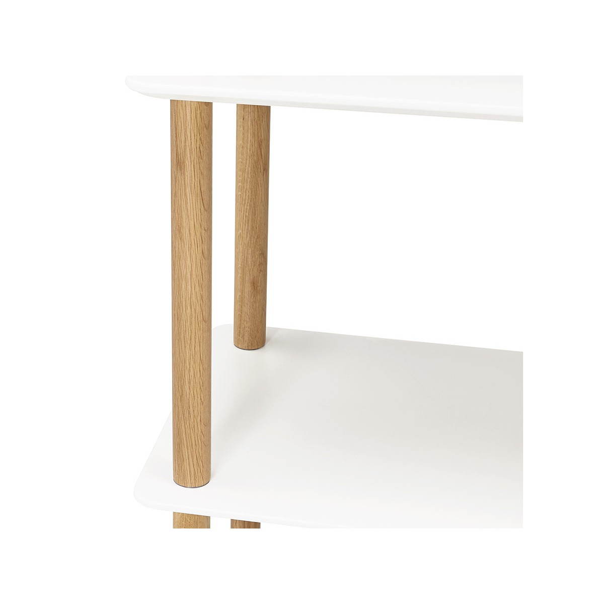 Estilo del diseño de estante de la librería ERIKA escandinavo madera (blanco )