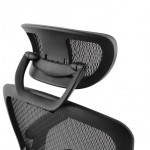 Fauteuil de bureau design et moderne ergonomique AXEL en tissu (noir)