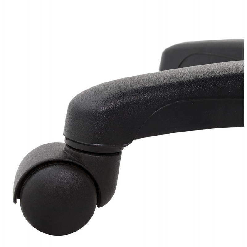Chaise de bureau ergonomique à roulettes BELOU en tissu (noir) - image 28343