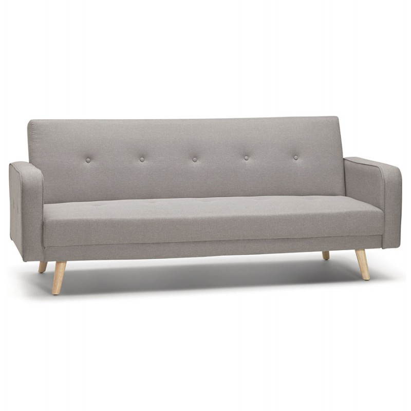 Padded Scandinavian sofa 3 places URSULA (grey) - image 28455
