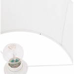 Lampada da tavolo design regolabile in altezza LAZIO nel tessuto (bianco)