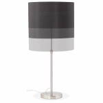 Lampe de table design réglable en hauteur LATIUM en tissu (noir)