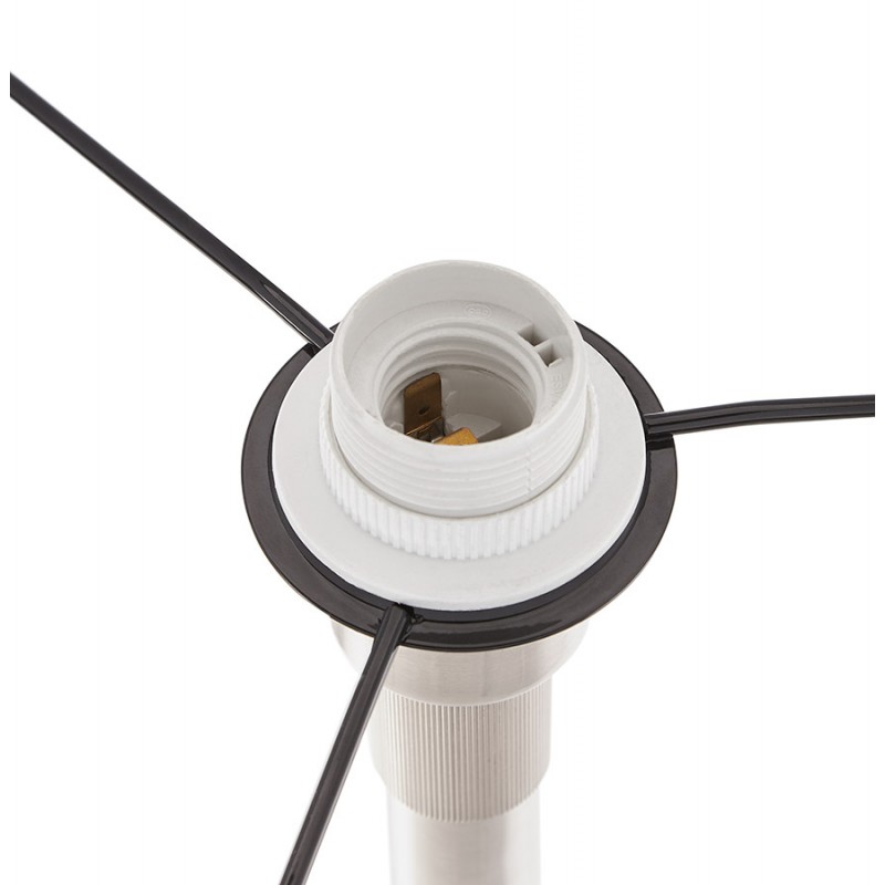 Diseño de lámpara de pie regulable en altura, tela LAZIO (negro) - image 28964