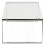 Mesa de vidrio rectangular diseño BETTY (transparente)