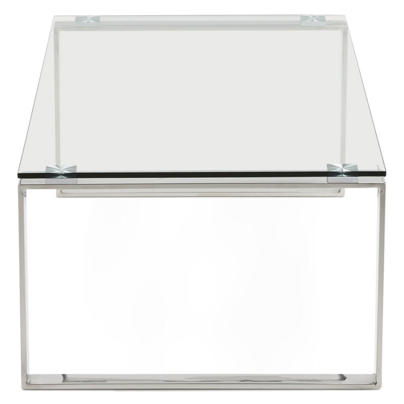 Table basse rectangulaire design BETTY en verre (transparent) - image 28987