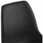 Chaise design OFEN en polyuréthane et métal peint (noir)