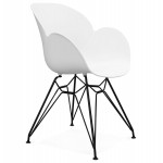 Design chair TOM industrial style (white) polypropylene