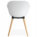 Design Stuhl Stil skandinavischen LENA Polypropylen (weiß)