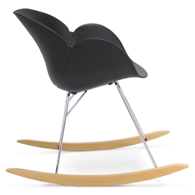 Rocking design EDEN (black) polypropylene Chair - image 29291
