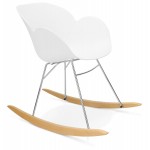 Rocking design EDEN (white) polypropylene Chair