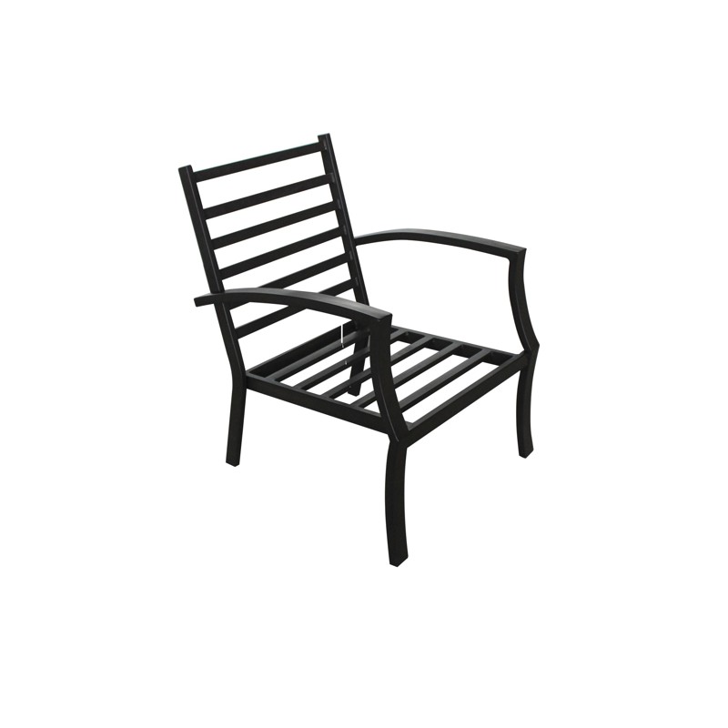 Lot de 4 chaises de jardin CROZET aspect fer forgé (noir) - image 29416