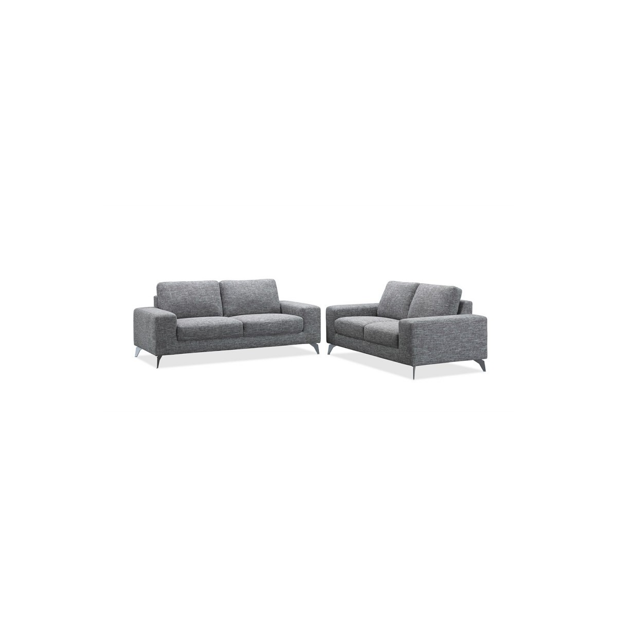 Richtige Design Sofa 20 Plätze ALBERT Stoff hellgrau