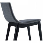 Set di 2 sedie contemporanee ENZO in tessuto (grigio chiaro)