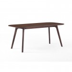 Table à manger design CORENTINE en bois (180cmX90X75cm) (noyer)