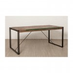 Table vintage NOAH in solid recycled teak and metal (180x90x78cm)