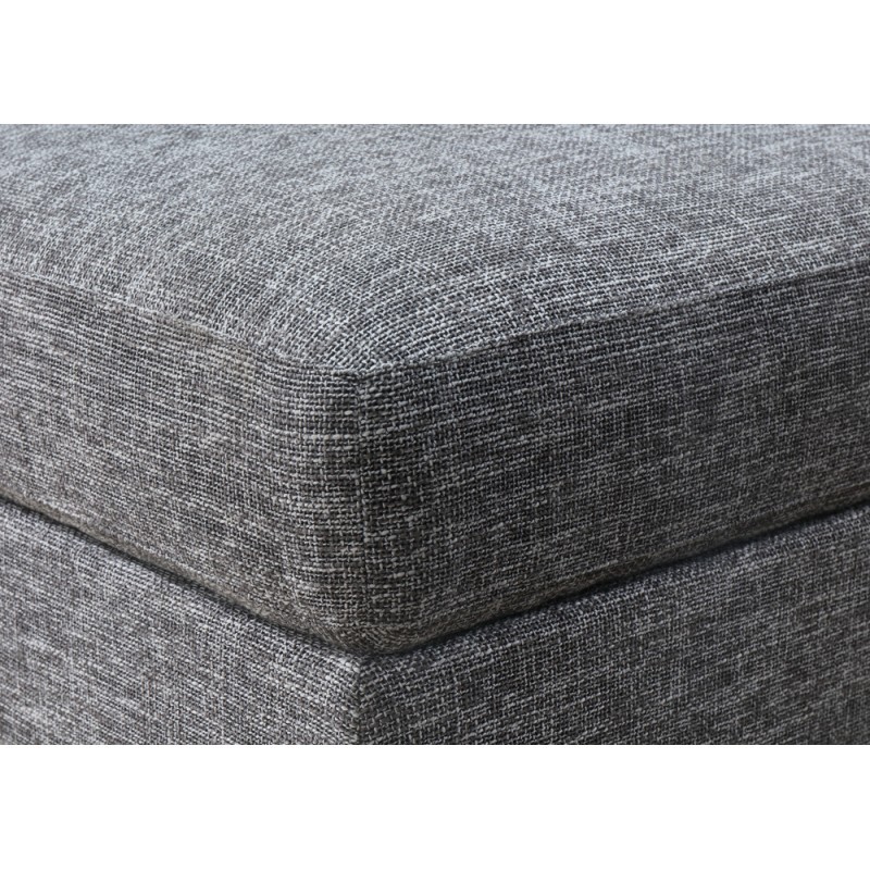 Pouf design fabric AGATA (charcoal grey) - image 36333