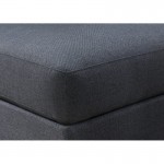 Pouf design AGATA fabric (dark gray)