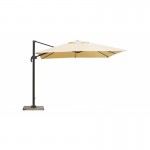Parasol deported square with ventilation 2.5 m x 2.5 m NIKA (beige)