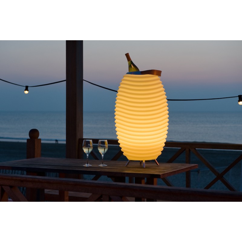 Lámpara LED champán cubo altavoz bluetooth altavoz KOODUU SYNERGIE S 35 (blanco) - image 36630