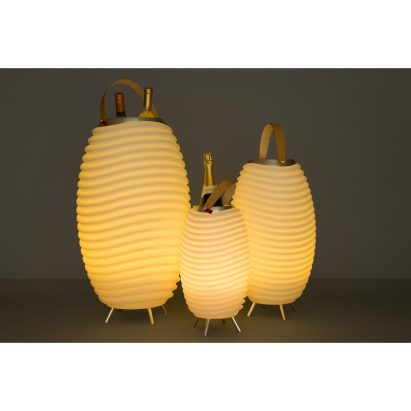 Lámpara LED champán cubo altavoz bluetooth altavoz KOODUU SYNERGIE S 50 (blanco) - image 36641