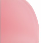 Silla de diseño estilo industrial polipropileno TOM pie de metal cromado (polvo rosado)