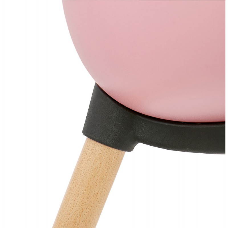 Diseño de polipropileno de silla estilo escandinavo LENA (polvo rosado) - image 36763
