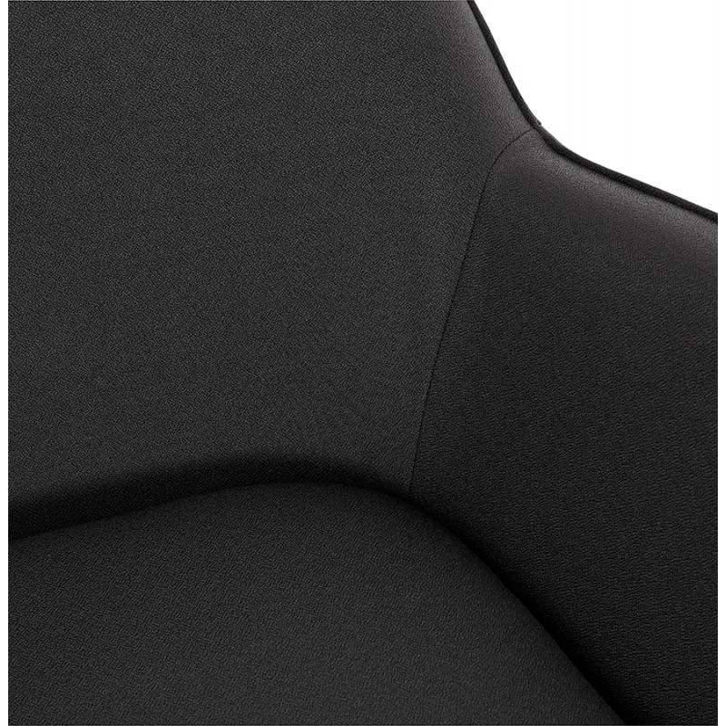 Fauteuil lounge design YORI en tissu (gris anthracite) - image 36802
