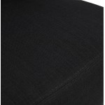 Fauteuil design YASUO en tissu (noir)