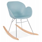 Rocking design EDEN (sky blue) polypropylene Chair