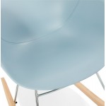 A dondolo design sedia in polipropilene EDEN (azzurro cielo)