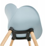 Design chair style Scandinavian LENA polypropylene (sky blue)