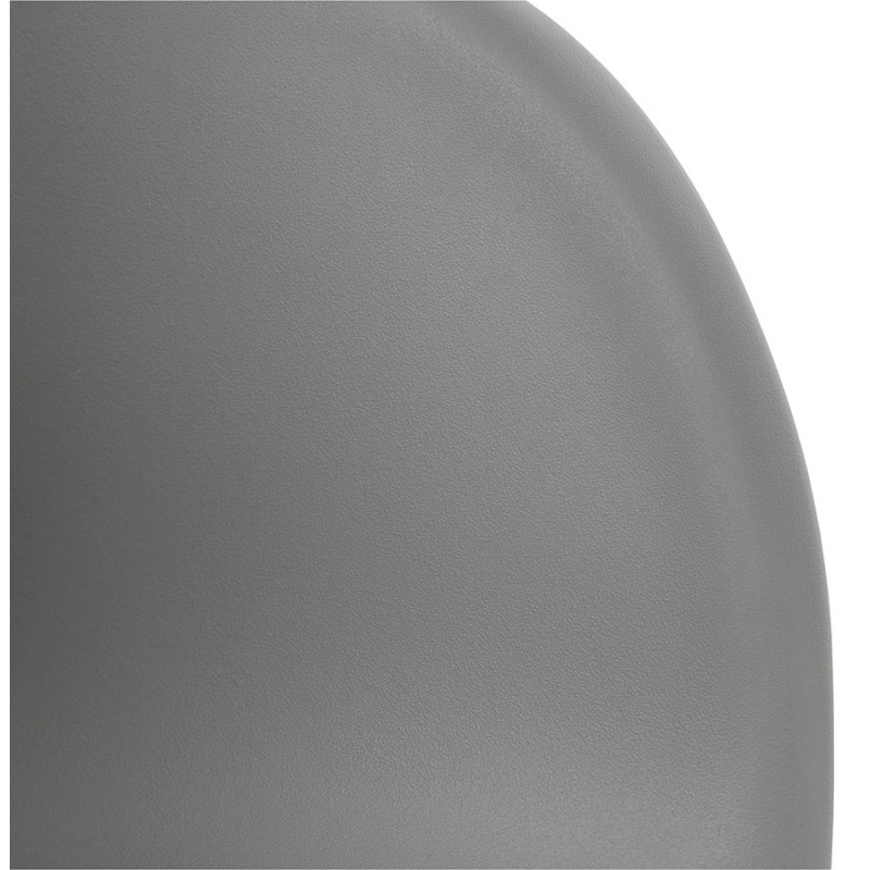 Chaise design pied effilé ADELE en polypropylène (gris clair) - image 36991